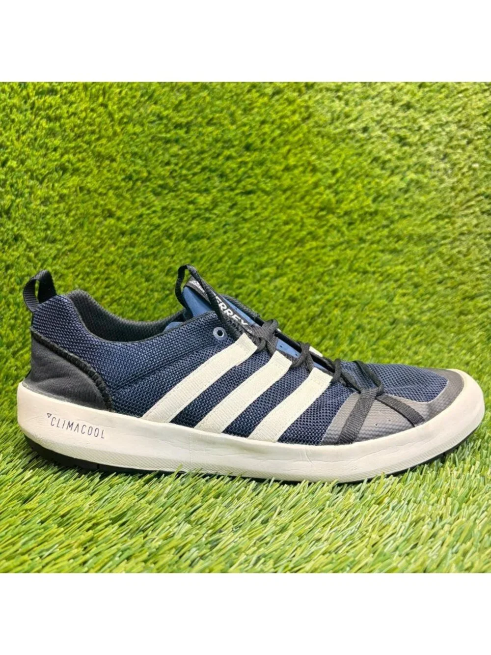 Adidas Terrex Climacool Mens Size 9.5 Blue White Athletic Boat Shoes Sneakers